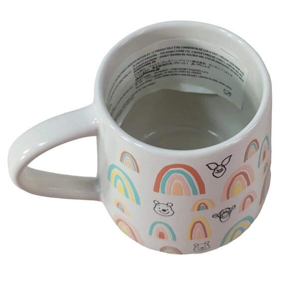 Disney Parks Winnie The Pooh & Pals Rainbows Mug 21oz Large Piglet Tigger NEW - Picture 9 of 12